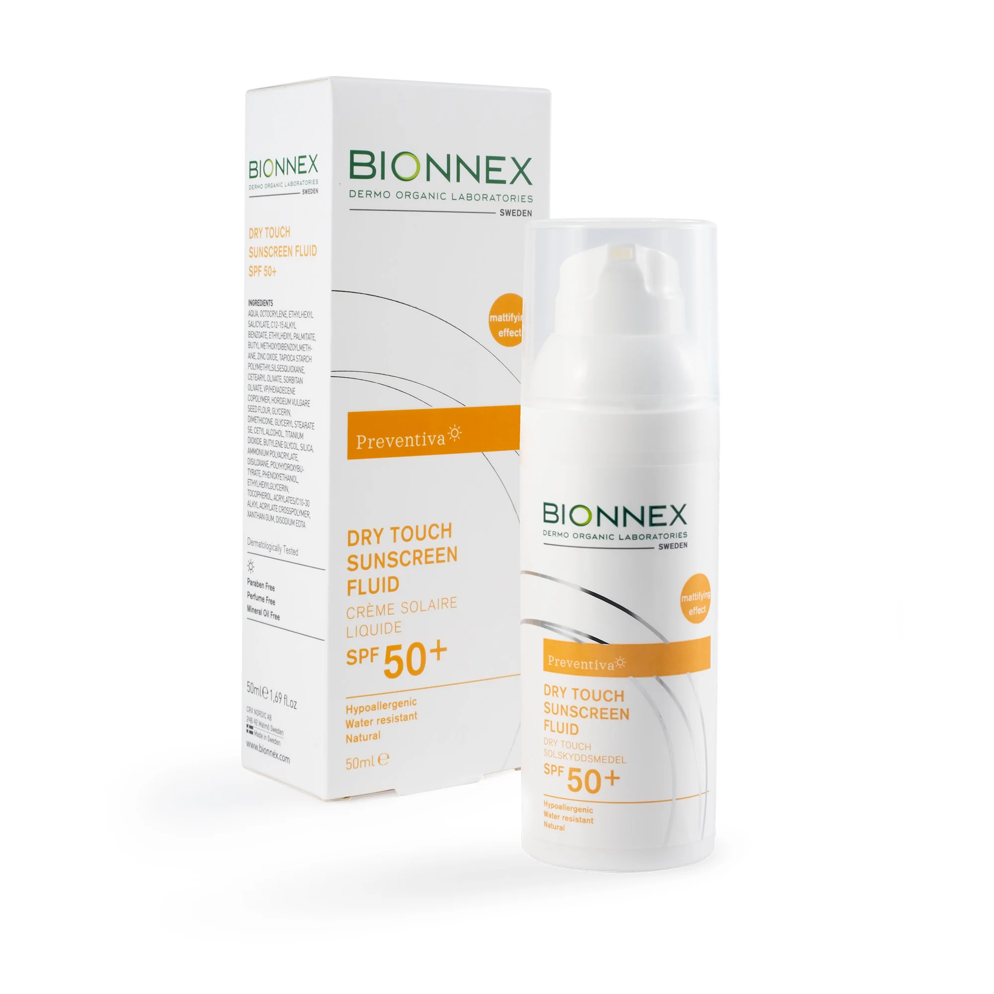 Bionnex Preventiva Dry Touch Sunscreen Fluid SPF 50+ – 50ml
